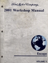 2001 Ford Escape Factory Workshop Manual - 2 Vol. Set