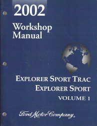 2002 Ford Explorer Sport Trac & Explorer Sport Factory Workshop Manual - 2 Volume Set