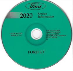 2020 Ford GT Factory Service Manual on CD-ROM