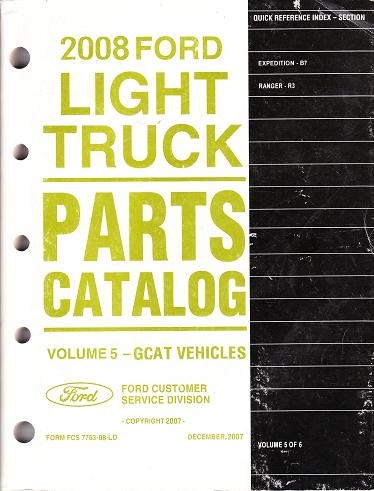 2008 Ford Expedition & Ranger Parts Catalog Vol. 5