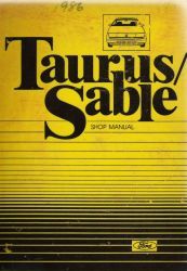 1986 Ford Taurus and Mercury Sable Shop Manual