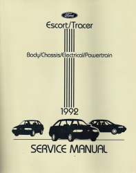 1992 Ford Escort / Mercury Tracer Factory Service Manual