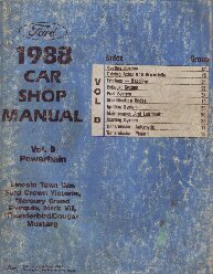 1988 Ford Mercury Lincoln Town Car Crown Vic Grand Marquiz Mark VII Thunderbird Cougar Mustang Factory Shop Manual Powertrain