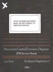1994 Ford Car/ Truck Powertrain Control/Emission Diagnosis Factory Service Manual