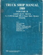 1989  Bronco, Econoline E100 thru E350 & F150 thru F350 Light Truck Shop Manual - Engine