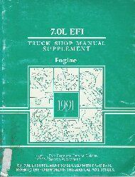1991 Ford 7.0L  EFI Engine Shop Manual Supplement