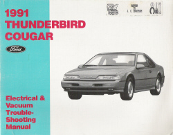 1991 Ford Thunderbird / Mercury Cougar (EVTM) Electrical and Vacuum Troubleshooting Manual