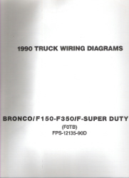 1990 Ford Bronco, F150 thru F350, F-Super Duty -Truck Wiring Diagrams