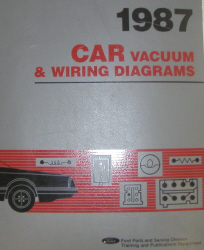 1987 Ford Cars Factory Vaccum and Wiring Diagrams