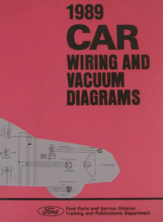 1989 Ford Car Factory Wiring and Vacuum Diagrams
