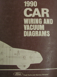 1990 Ford Car Factory Wiring and Vacuum Diagrams