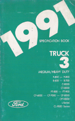 1991 Ford Medium/Heavy Duty Truck Specification Manual