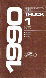 1990 Ford Light Duty Truck Specification Book