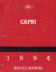 1994 Ford Capri Factory Service Manual