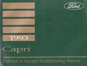 1993 Ford Capri Electrical and Vacuum Troubleshooting Manual
