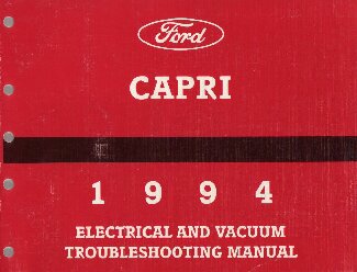 1994 Ford Capri Electrical and Vacuum Troubleshooting Manual