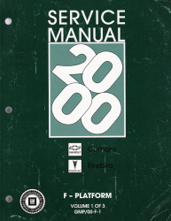 2000 Chevrolet Camaro & Pontiac Firebird Factory Service Manual