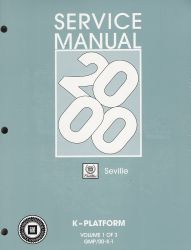 2000  Cadillac Seville  Factory Service Manual - 3 Volume Set