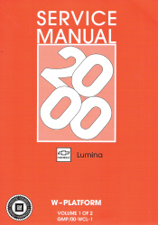 2000 Chevrolet Lumina Sedan Service Manual