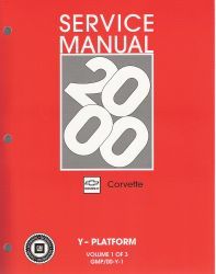2000 Chevrolet Corvette Service Manual - 3 Volume Set