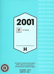 2001 Buick LeSabre Factory Service Manual - 2 Volume Set