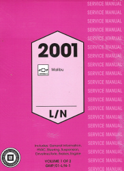 2001 Chevrolet Malibu Factory Service Manual