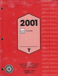 2001 Chevrolet Corvette Service Manual - 3 Volume Set