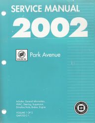 2002 Buick Park Avenue Factory Service Manual - 2 Volume Set