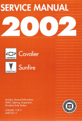 2002 Chevy Cavalier And Pontiac Sunfire Factory Service Manual