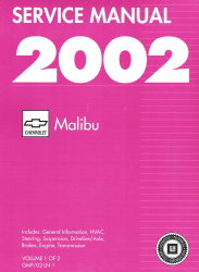 2002 Chevrolet Malibu Factory Service Manual