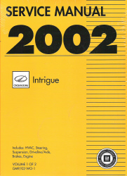 2002 Oldsmobile Intrigue Factory Service Manual - 2 Volume Set