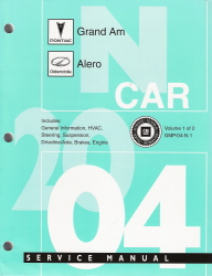2004 Pontiac Grand Am & Oldsmobile Alero Factory Service Manual - 2