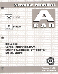 2005 Chevrolet Cobalt & Pontiac Pursuit Factory Service Manual
