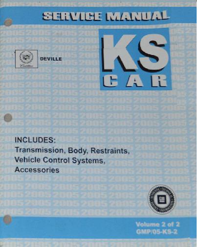 2005 Cadillac Deville Factory Service Manual, 2 Vol. Set
