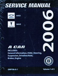2006 Chevrolet Aveo & Pontiac Wave (A-Platform) Service Manual