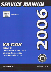 2006 Cadillac XLR (YX-Platform) Service Repair Workshop Manual 3 Vol. Set