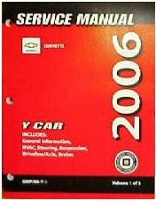 2006 Chevrolet Corvette Factory Service Manual - 3 Volume Set
