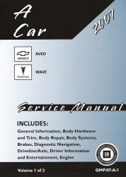 2007 Chevrolet Aveo & Pontiac Wave Factory Service Manual