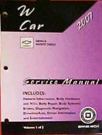 2007 Chevrolet Impala & Monte Carlo Factory Service Manual - 3 Volume Set