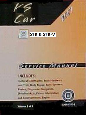 2007 Cadillac XLR Factory Service Manual - 3 Vol. Set
