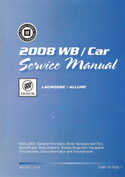 2008 Buick LaCrosse & Allure Factory Service Manual