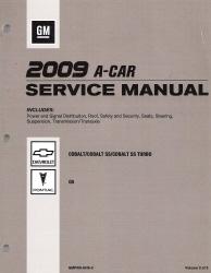 2009 Chevrolet Cobalt & Pontiac G5 Factory Service Manual