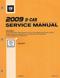 2009 Cadillac CTS Factory Service Manual - 4 Volume Set