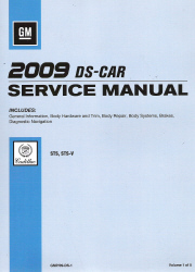 2009 Cadillac STS, STS-V Factory Service Manual - 5 Volume Set