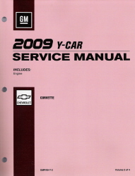 2009 Chevrolet Corvette Factory Service Manual - 4 Vol. Set
