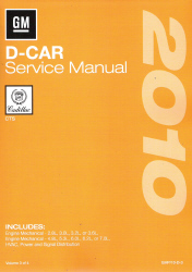 2010 Cadillac CTS Factory Service Manual - 4 Volume Set