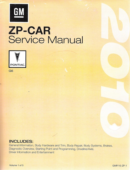 2010 Pontiac G6 Factory Service Manual