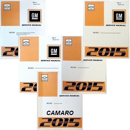 2015 Chevrolet Camaro Factory Service Repair Workshop Manual, 5 Vol. Set