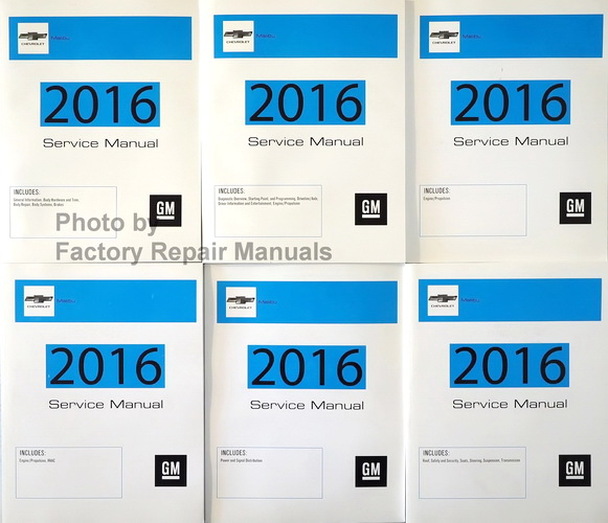 2016 Chevrolet Malibu Factory Service Manual 6 Volume Set