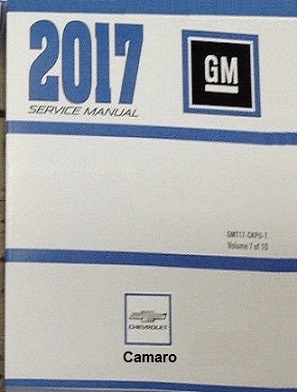 2017 Chevrolet Camaro Factory Service Repair Workshop Shop Manual 6-Vol. Set